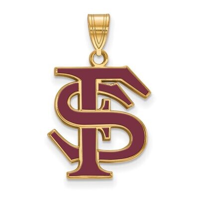 Florida State University Large Enamel Pendant Gold-plated Silver GP032FSU, MPN: GP032FSU, 886774934…