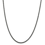 16 Inch Rhodium 2.5mm Rope Chain Sterling Silver QFC210-16, MPN: QFC210-16, 883957961149