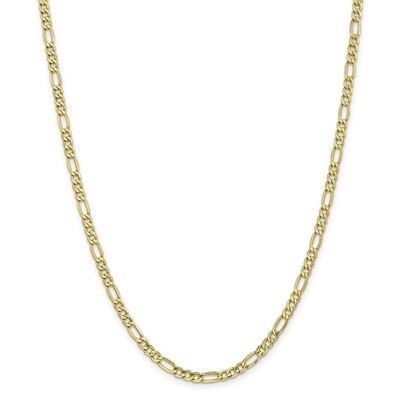 Leslie&#39;s 4.75mm Semi-Solid Figaro Chain 16 Inch 10k Gold HB-8233-16, MPN: 8233-16, 191101755422