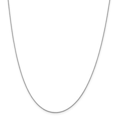 Leslie&#39;s 0.70mm Box Chain 16 Inch 18k White Gold HB-18LP21-16, MPN: 18LP21-16, 191101177682