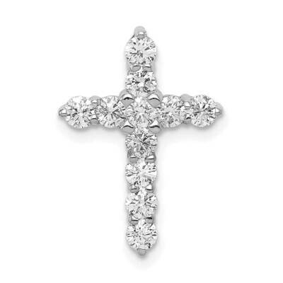 Aa 3/4Ct. Diamond Cross Chain Slide 14k White Gold PM4951-075-WA, MPN: PM4951-075-WA, 883957783765