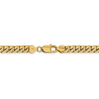 28 Inch 6.25mm Solid Miami Cuban Chain 14k Yellow Gold DCU200-28, MPN: DCU200-28, 886774561172