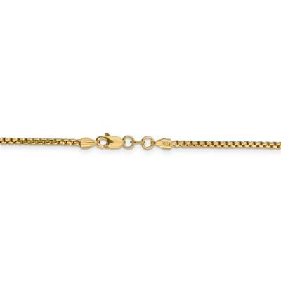 7 Inch 1.75mm Hollow Round Box Chain 14k Yellow Gold BC141-7, MPN: BC141-7, 886774570242