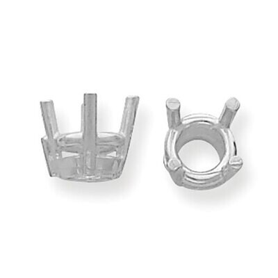 Round 4-Prong Heavy Basket .12ct. Setting Platinum PL115, MPN: PL115,