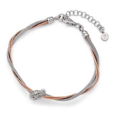 Leslie&#39;s Rose Gold-plated 7.5in/1 Inch Extension Bracelet 7.5 Inch - Sterling Silver HB-QLF442-7.5,…
