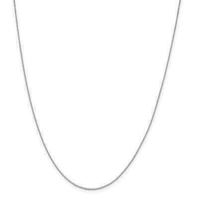 Leslie&#39;s .80mm Box Chain 18 Inch 18k White Gold HB-18LP22-18, MPN: 18LP22-18, 191101177736