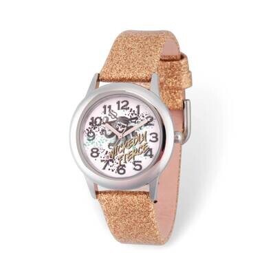Disney Descendants Sickedly Fierce Gold Glitter Band Kids Watch XWA6226, MPN: XWA6226, 842885113792