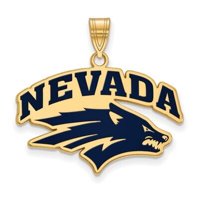 University of Nevada Large Enamel Pendant Gold-plated Silver GP009UNR, MPN: GP009UNR, 886774910079