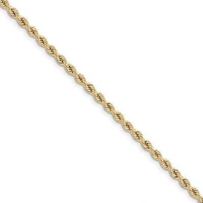 8 Inch 3.65mm Handmade Regular Rope Chain 14k Gold 025S-8, MPN: 025S-8, 886774396682