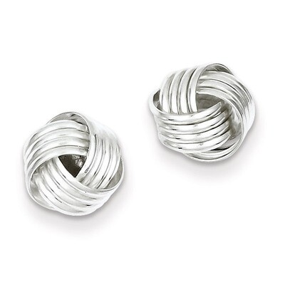 Love Knot Earrings Sterling Silver QE6837, MPN: QE6837, 883957006741