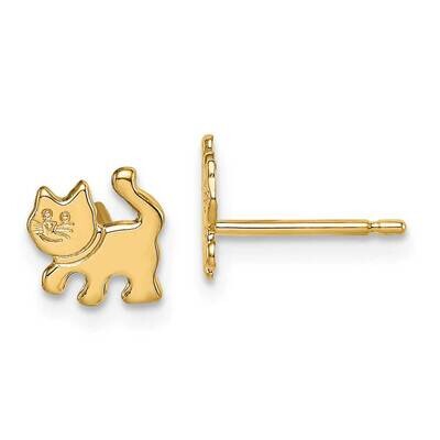 Kitten Post Earrings 14k Gold SE2894 by Madi K, MPN: SE2894, 883957822617