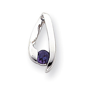 4mm Amethyst pendant 14k white Gold XP949AM, MPN: XP949AM, 883957211770