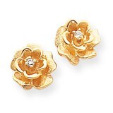 Fancy Diamond Flower Earring Mountings 14k Gold XE15, MPN: XE15,