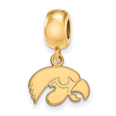 University of Iowa Bead Charm x-Small Dangle Gold-plated Silver GP035UIA, MPN: GP035UIA, 8867749376…