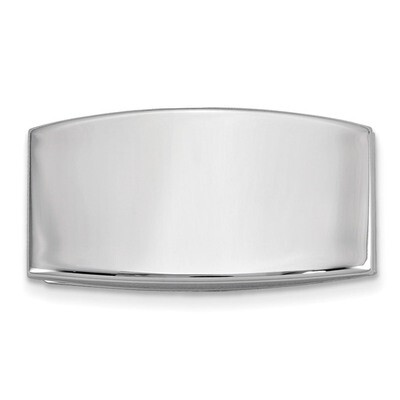 Domed Money Clip Silver-tone GM16801, MPN: GM16801, 788089136222