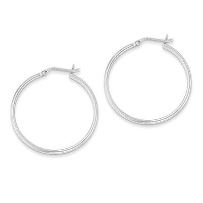 Hinged Earrings Sterling Silver Rhodium-plated QE8101, MPN: QE8101, 883957480282