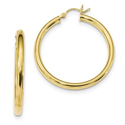 Hoop Earrings Sterling Silver Gold-Tone Polished QE13164, MPN: QE13164, 191101233548