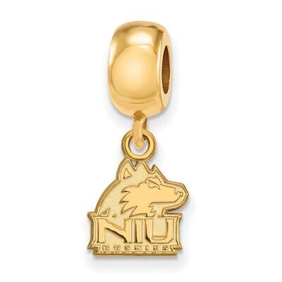 Northern Illinois University Bead Charm x-Small Dangle Gold-plated Silver GP018NIU, MPN: GP018NIU, …