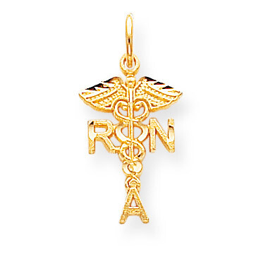 Solid Registered Nurse Charm 10k Gold 10C743, MPN: 10C743, 883957392882