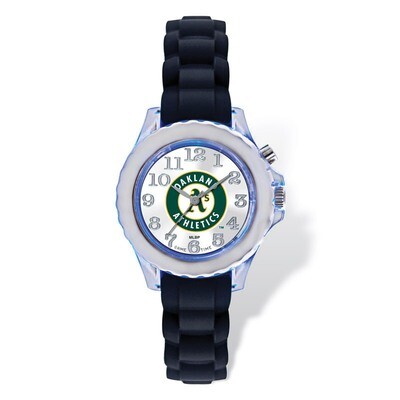 Oakland Athletics Flash Black Watch Strap Youth XWM2308, MPN: XWM2308, 846043151565