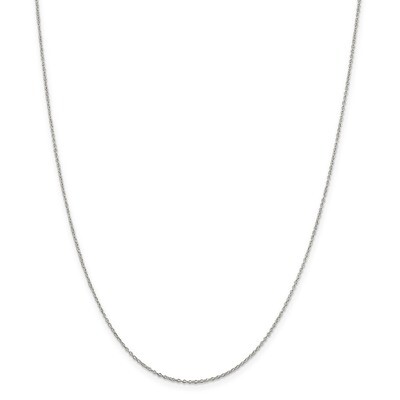 18 Inch 0.5mm Rolo Chain Sterling Silver Rhodium-plated QPE45R-18, MPN: QPE45R-18, 886774126302