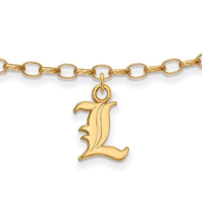 University of Louisville Anklet Gold-plated Silver GP024UL, MPN: GP024UL, 886774928319