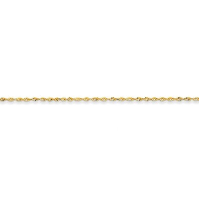 1.5mm Diamond-cut Extra-Light Rope Chain 10 Inch 14k Gold EXL012-10, MPN: EXL012-10, 886774398433