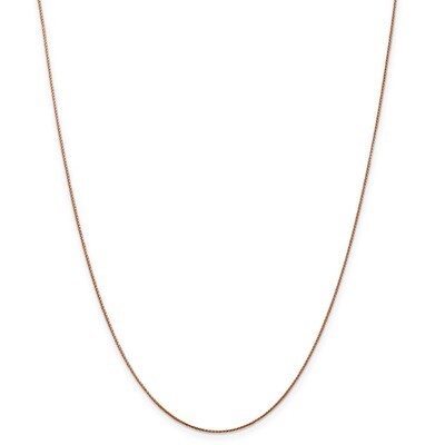 16 Inch 0.80mm Spiga Chain 14k Rose Gold RSC34-16, MPN: RSC34-16, 886774589022