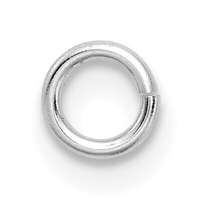 20 Gauge 4.5mm Round Jump Ring Setting 14k White Gold WG2855, MPN: WG2855,