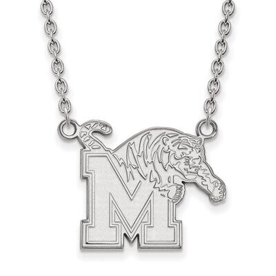 University of Memphis Large Pendant with Necklace Sterling Silver SS012UMP-18, MPN: SS012UMP-18, 88…