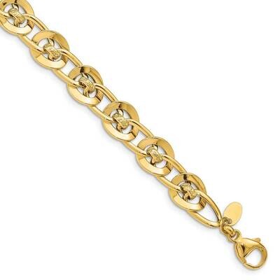 Fancy Link Bracelet 14k Gold Polished  SF2704-8, MPN: SF2704-8, 191101982354