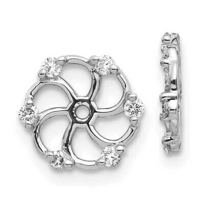 Aa Diamond Earring Jacket 14k White Gold EJM5328-020-WA, MPN: EJM5328-020-WA, 883957115818