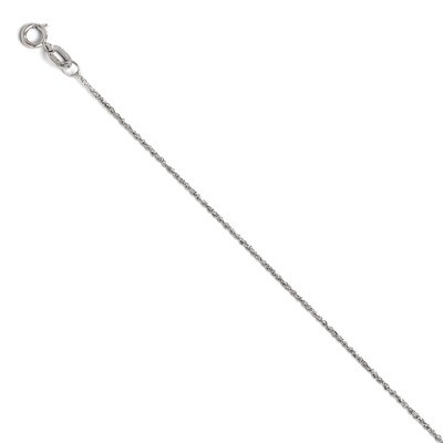 Leslie&#39;s Sparkle Singapore Chain 16 Inch - 14k White Gold HB-1935-16, MPN: 1935-16, 886774996547