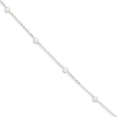 7 Inch Cultured Pearl Bracelet Sterling Silver QH5013-7, MPN: QH5013-7, 883957547466