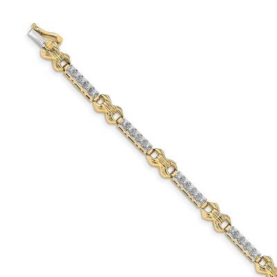 Diamond Bracelet 14k Two-Tone Gold BM4617-033-WYA, MPN: BM4617-033-WYA, 883957452272