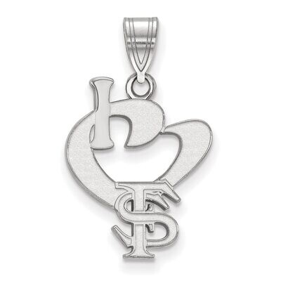 Florida State University Large I love Logo Sterling Silver SS020FSU, MPN: SS020FSU, 886774683102