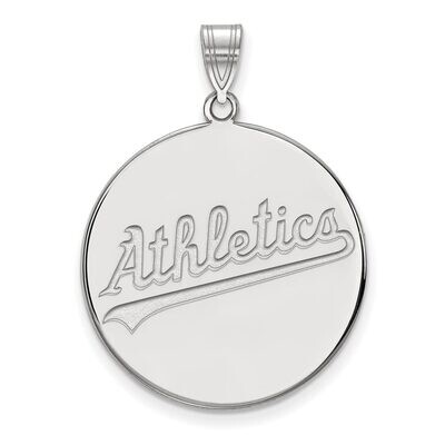 Oakland Athletics Extra Large Disc Pendant Sterling Silver SS022ATH, MPN: SS022ATH, 886774629247
