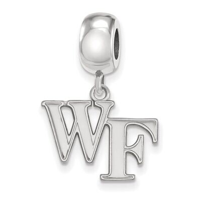 Wake Forest University Bead Charm Small Dangle Sterling Silver SS030WFU, MPN: SS030WFU, 886774720876