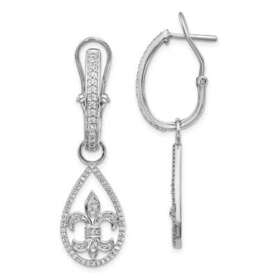 Earrings 14k White Gold Diamond EM4205-050-WA, MPN: EM4205-050-WA, 883957380056