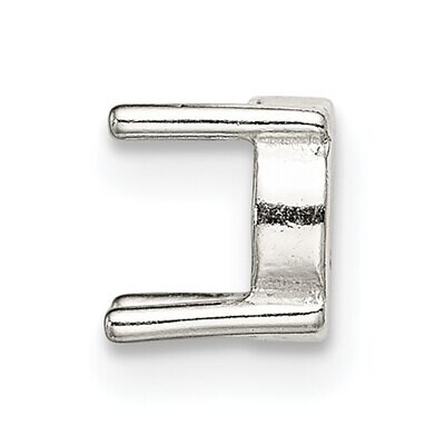 Round 4-Prong Low Open Back 3.0mm Setting Sterling Silver SS3001, MPN: SS3001,