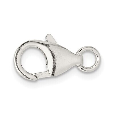 12 x 7mm Fancy Lobster with Jump Ring Clasp Sterling Silver SS3389, MPN: SS3389,
