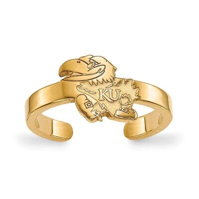 University of Kansas Toe Ring Gold-plated Silver GP025UKS, MPN: GP025UKS, 886774929057