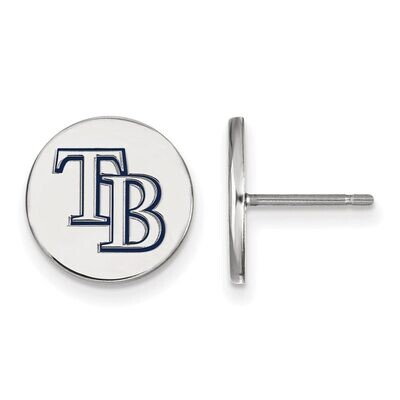 Tampa Bay Rays Small Enamel Disc Earring Sterling Silver SS021DEV, MPN: SS021DEV, 886774629094