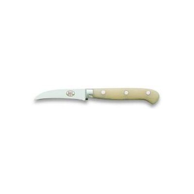 Berti Curved Paring Knife White Lucite Handle 906