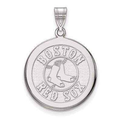 Boston Red Sox Large Disc Pendant Sterling Silver SS041RSO, MPN: SS041RSO, 886774630700