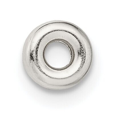 2.8 x 5.1mm Polished Roundel Sterling Silver SS4095, MPN: SS4095,