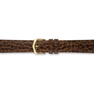 13mm Brown Buffalo Grain Calfskin Watch Band  BA336-13, MPN: BA336-13,