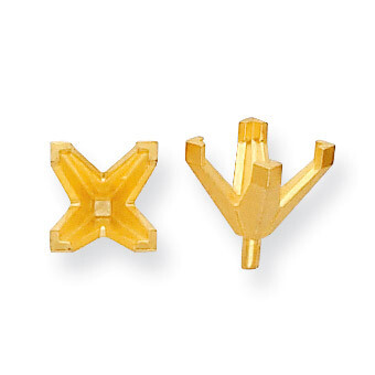 Princess V-End With Peg 3.0mm. Setting 18k Yellow Gold 8Y180-1, MPN: 8Y180,