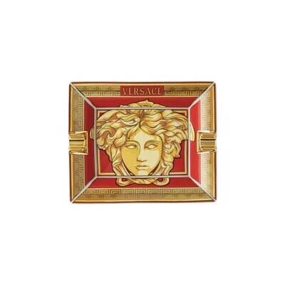 Versace Medusa Amplified Golden Coin Ashtray 6 1/4 Inch, MPN: 14269-409956-27236, 790955188679