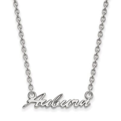 Auburn University Medium Pendant with Chain Necklace Sterling Silver SS075AU-18, MPN: SS075AU-18, 8…